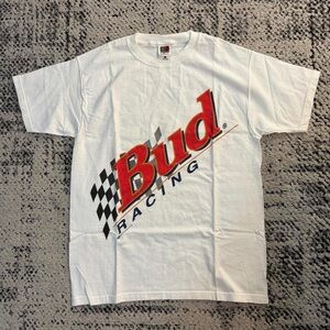 Bud Racing White Short Sleeve Tee